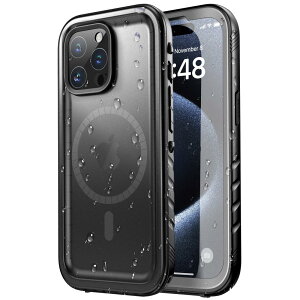 SPORTLINK iPhone 15 Pro p hP[X iPhone 15 pro MagSafe p P[X Sh IP68h }Olbg MagSafeΉ h ho ϏՌ 360°Sʕی QI[d tFCXID FؑΉ  Yی 