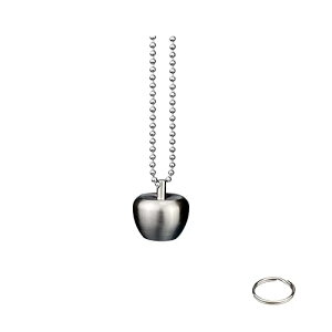 WIICOYK 薬ケース 携帯型 ピルケース 防水 ニトロ ケース サプリケース カプセル 収納 薬入れ 小物入れ アウトドア キーホルダー ネクスト ペンダント リンゴ (Apple+ネクスト)