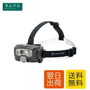 Ledlenser(���b�h�����U�[) led �w�b�h���C�g �[�d�� HF8R Core Black �ŐV �����Ō����� �ő�1600lm ���邢 IP68 �h�� �ԐF�T�u���C�g �ނ� �o�R �L�����v �A�E�g�h�A ��Ɨp 502801