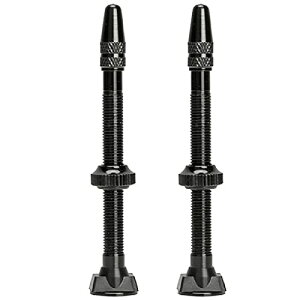 TRIWONDER `[uXou  ou`[uX ouRA X[p[ou ]ԃGAmY }EeoCN [hoCN Bicycle Tubeless Presta Valves (2P)iubN, 60mmj
