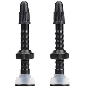 TRIWONDER `[uXou  ou`[uX ouRA X[p[ou ]ԃGAmY }EeoCN [hoCN Bicycle Tubeless Presta Valves (2P)iubN, 40mmj