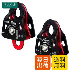 GM CLIMBING 40kN �}�C�N���_�u���v�[���[ CE UIAA�F�� �{�[���x�A�����O �{�̓V�X�e�� �v�[���[�V�X�e�� �N���C�~���O ���M���O ���X�L���[ �A�[�{���X�g�g�p 12mm�܂Ń��[�v�K�� 2�Z�b�g
