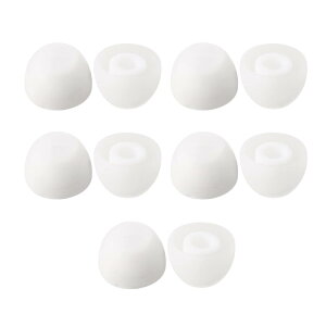 Yinyoo KBEAR 07 �C���[�s�[�X �V���R���C���z���p�b�h �d�ቹ�����C���z���L���b�v ��������C���[�`�b�v�_�炩�� ����~�� �C���z�� �s�[�X5�y�A�iM�j �C���z���S�� (White*5�y�A)