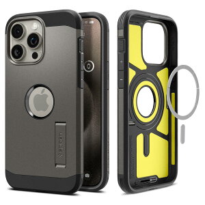 Spigen iPhone 15 Pro P[X MagSafe ϏՌ X^ht ČRMILKi擾 }Olbg 3w\ Jی h~ Ռz CX[dΉ ^tEA[}[ }OtBbg ACS06732 (K^