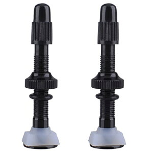 Azarxis 自転車 バルブ 40mm 60mm 仏式 チューブレスタイヤ用 アダプター 変換 アルミ バルブエクステンダー マウンテンバイク ロードバイク キャップ付き 2本セット (40 mm)