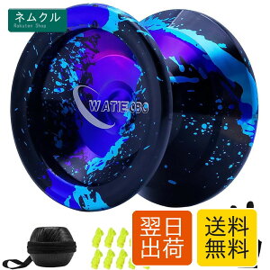 Yoyo Professional,Metal Responsive Yo yo for Kids Beginners, Unresponsive Yo yo for Adults Intermediate-Advanced Players with U Type KK Bearing + Glove and 10 Replacement Yoyos Strings(Blue)
