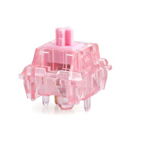 EPOMAKER Dawn Pink 38gf リニア メカニカル キーボードスイッチ POMステム付き 5ピン スイッチセット 半透明PCハウジング 30ピース ゲーミングDIYキーボード用(DawnPink,Linear)