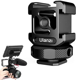 Ulanzi PT-12 ホットシューアダプター 3コールドシューマウント サポートマイク ビデオライト モニター a6300/a6400/a6500/a6600/a7iii/a7riii/a7m3 Canon Nikon用 写真撮影 映画製作用