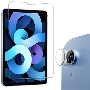 ProCase iPad Air 5/Air 4 tB1{Yی3 10.9C` ϏՌ tیtB KX XN[veN^[ Kp@FiPad Air 5 2022/4 2020