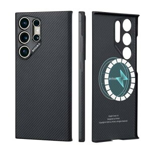 �uPITAKA�vGalaxy S24 Ultra �P�[�X �A���~�h�@�ې� �����ȃJ�[�{���� ���� ���y�� �ϏՌ� �~�j�}���X�g �V���v�� �f�U�C�� ���C�����X�[�d �Ή� �J�o�[ (��/�O���[�c�C����)