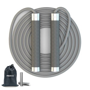 PROIRON 縄跳び ダイエット 重い トレーニング用 大人用 なわとび アルミニウム製ハンドル 収納袋付き