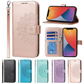 Eastwave アイフォン iPhone 11 Pro Max ケース 財布型 iPhone 11promax 手帳型 カバー手帳 ストラップ付き フラワープリント PUレザー カード収納 横置きスタンド 機能 内蔵マグネット—ピンク