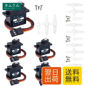 �T�[�{���[�^�[ �}�C�N���T�[�{ 9g ���^���M�A 5�Z�b�g ���^ �y�� ���g���N 180�x�� RC�p ���{�b�g �d�q�H�� Arduino�Ή� Miuzei