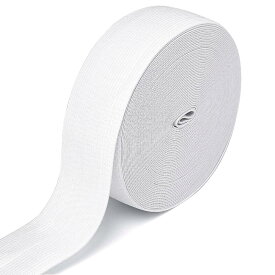 織ゴム ゴム紐 平ゴム 40mm巾 白 10m巻 厚め 厚さ1.1mm ウェストゴム ゴムバンド ゴムひも 織りゴム パジャマゴム 弾性バンド ゴムベルト ハンドメイド 手芸 裁縫材料 服アクセサリー ズボン用 交換バンド パンツゴム 幅広 お徳用 ホワイト