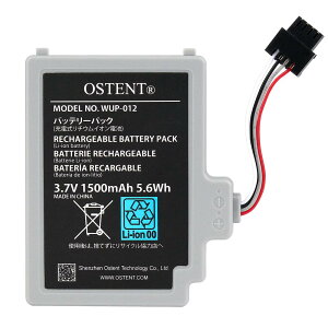 OSTENT obe[pbN 3.7V 1500mAh [d  CV WiiU Q[pbhp
