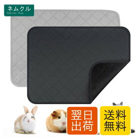 ペットシーツ 洗えるおしっこマット 2枚セット小型犬 猫 モルモット うさぎ 小動物用ペットマット 吸水性 速乾性 床に染みず 滑り止め 匂いせず お漏らし はみ出し対策 ペット用トイレシート (Mサイズ（2枚セット）)