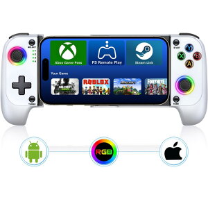 X}zRg[[ IOS/Androidp RGBCgBluetooth oCQ[Rg[[ Lk^ PS Remote Play/Xbox Cloud/Steam Link/GeForce NowQ[ȂǂɑΉ 600mAhobe[x 