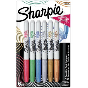 Sharpie シャーピー メタリック 油性マーカー 6色セット F 中字 油性ペン 2029678