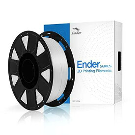 Creality Ender PLA 3D プリンター用フィラメント FDM 3Dプリンター用 PLAフィラメント 寸法精度+/- 0.03mm 高強度PLA 造形材質 1.75mm径 正味量2.2 LBS（1KG）スプール3Dフィラメント 3Dプリンター用 スプール造形材料（ホワイト）