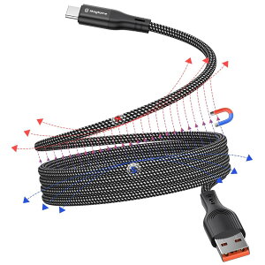 Magtame USB-Type CP[u }[d QC3.0Ή USB-CP[u ͋z܂h~ usbP[u^Cvc RlN^ diC `L Xperia/Samsung/Switch Android usb a to c@퓙Ή (1M-ubN)