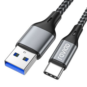 RAVIAD USB Type C P[uy3M/QC3.0Ήz^Cv C P[u 3A }[d f[^] ϋviC҂ USB-A to USB-C P[u iPhone15V[Y[dP[uAGalaxy S24/S23/S22/S21/S20/S10/S9AXperia XZ/