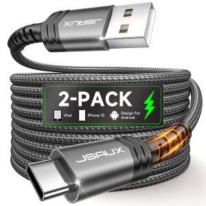 JSAUX USB CP[uy1M+2M 2{Zbgz}[d iCґg Samsung Galaxy S10 S9 S8 S20 Plus A3 A5 2017 Note 10 9 8AGoogle PixelASony Xperia XZAP9P10AhCh@Ή-O[