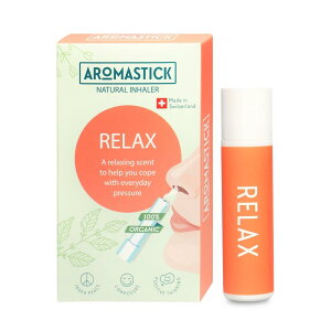 アロマスティック 携帯アロマ/アロマディフューザー (オーガニック 精油/エッセンシャルオイル/ヴィーガン) 癒し/リラックスグッズ (リラックス (Relax))