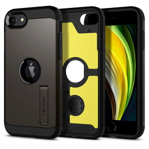 Spigen iPhone SE3 SE2 �y��3/2����z �P�[�X iPhone7/8�p �P�[�X�ϏՌ� �X�^���h�t�� �ČRMIL�K�i�擾 �O�w�\�� �X�}�z�X�^���h �J�����ی� ���h�~ �Ռ��z�� ���C�����X�[�d �^�t�E�A�[�}�[ ACS00949 (�K