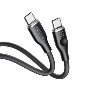 ^Cvc P[u VOLTME ϋv 60W }[d PD P[u VRfލ̗p ܂ȂP[u MacBookAiPad Pro/AirAGalaxyASonyAPixelType-c@Ή USB-C & USB-C P[ui1m ubNj