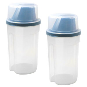 フードストッカー 保存容器 2個セット ペットフード保存 犬猫対応 ペット フードストッカー 目盛り付き 計量カップ付き 密閉 大容量 透明 防湿 餌収納 外出や旅行にぴったり 1000ml/個