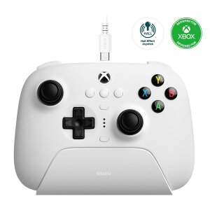 8BitDo Ultimate 3-mode Xbox̃Rg[[Az[ʃgK[ƃWCXeBbNAXbox Series X|S  Xbox One pLAWindowsAAndroidƌ݊܂ - ɃCZX (White)