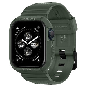 Spigen Apple Watch 45mm | 44mm ̌^ oh P[X y Apple Watch 9 / 8 / 7 / SE2 / SE / 6 / 5 / 4 Ή z Jo[ ϏՌ PC TPU d\ X|[coh  Ռ z ϋv h~ MbhEA[}[E