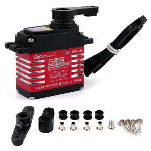 DIYmall GX3255BLS fW^T[{ 7.4V 55KG gN t^ wJMA uVX[^[ IP68 RC {eBbNT[{ 1/8 1/10ԗp(360°A])