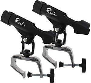 Croch ロッドホルダー 船 竿置き 角度調節可能 竿掛け ボート 万能竿受け2本セット