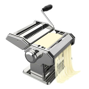 SEISSO パスタマシン 水洗える 製麺機 家庭用 そば打ち機 ヌードルメーカー 手動 分離式 ステンレス製&アルミニウム製 耐久性 うどん 餃子など 2種類カッター カッターサイズ 幅1.5mm/6.5mm