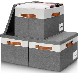 GhvyenntteS [{bNX ӂt [P[X 3Zbg e ߗގ[{bNX ܂肽ݎ [P[X PUnhƃ\[gxt (O[, 38×28×24.7cm)