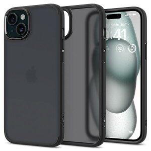 Spigen yn18N̋Zṕz iPhone 15 P[X NA ϏՌ  炳 ČRMILKi擾 wh~ Xgbvz[ ϗ}  TPU op[P[X 2d\ Yی C菝h~ C