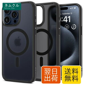 �y17�N�З��̋Z�p�́zSpigen iPhone 15 Pro Max �P�[�X ������ MagSafe�Ή� �ČRMIL�K�i �E���g���E�n�C�u���b�h�E�}�O�t�B�b�g ACS06581 (�t���X�g�E�u���b�N)