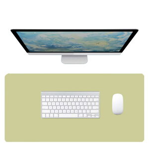 NOEINA オフィス用品 PUレザー デスクマット テーブルマット マウスマット 学習机マット パソコンマット 大型 多機能 防水 耐久性 グリーン 90×43cm