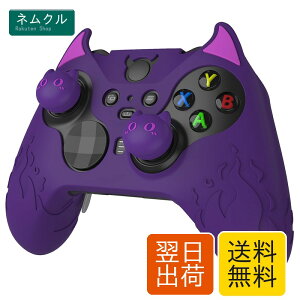 PlayVital Cute Demon Xbox Elite Wireless�R���g���[���[Series 2�Ή��p�V���R���J�o�[�AXbox Elite Series 2 Core�Ή��p�����������V���R���J�o�[�A�T���O���b�v�L���b�v�t���y�p�[�v���z