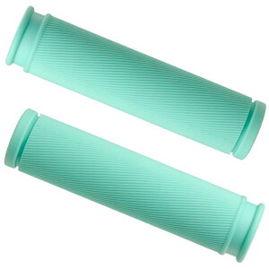 自転車用 ハンドル グリップ マウンテンバイク クロスバイク対応 滑り止め ゴム製 チェレステ