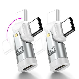 USB-C ϊA_v^ PD240W 180°]y2Zbgz^CvC ϊA_v^ }[d f[^] MacBook Pro/Phone15/15 Pro/Galaxy/Google PixelΉ (zCg)