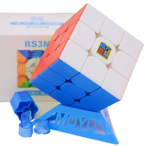 Bucubke Moyu RS3M 3x3�X�e�b�J�[���X�}�W�b�N�L���[�uRS3 M 2020���Γ����p�Y���}�W�b�N�L���[�u MFJS RS3M 3x3x3 ���΃p�Y���L���[�u