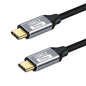 USB-C & USB-C P[u Type C P[u PDΉ 100W/5A }[d USB3.2(10Gbps) 4K/60Hzfo iC҂MacBookAPadASurfaceASwitchAXperiaAGalaxyAPixel^Cvc@Ή (1.5m)