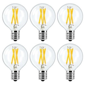 LEDd E17 GW\d 4W (40W`) 2700K dF tBgd VfAp NAd G50 Ή PSEF؍ς 6