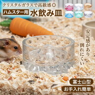 【レビュープレゼント】Neutral Zenith ハムスター 水飲み 器 置き型 水飲み皿 クリスタルガラス 小型 ペ…