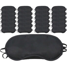 【レビュープレゼント】アイマスク 大容量 使い捨て 個包装 睡眠用 飛行機 コンパクト 携帯 軽量 遮光 快眠 旅行 出張 仮眠 (25個セット・鼻パッド付き)