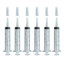 【レビュープレゼント】ペット シリンジ 猫 犬 小動物 給餌 投薬 介護 メモリ付き シリンジボトル20ml 6本