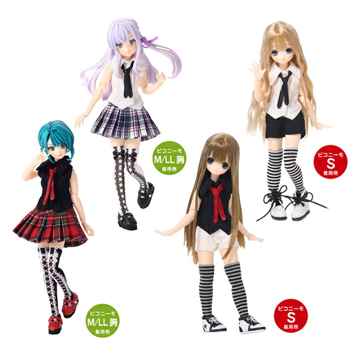 楽天市場】アゾン 1/12 ボーイッシュガール ノースリYシャツ&ネクタイ 