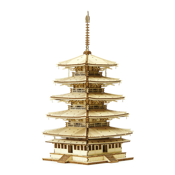 楽天市場】Wooden Art ki-gu-mi 五重塔 上級者向き 木製 ウッドパズル  